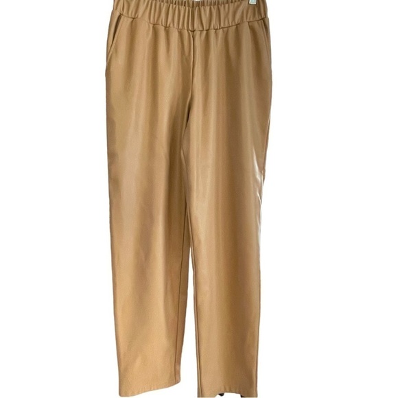 Lisadnyc the Drop, faux leather pants, size M, comfortable wide elastic waist - Picture 2 of 4